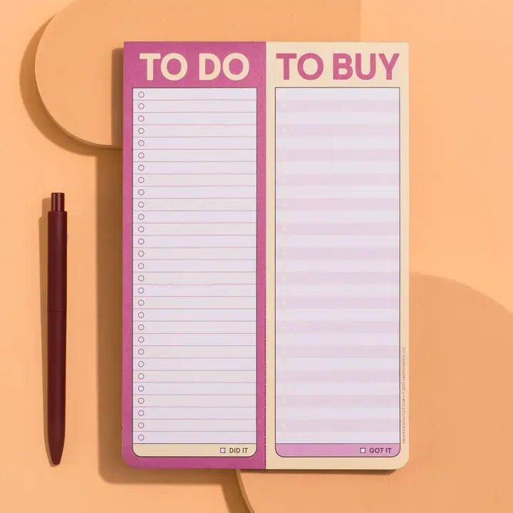 To Do/ To Buy Pad (Pastel Version)