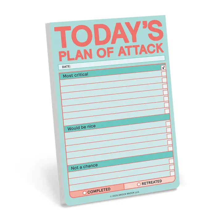 Today's Plan of Attack Big Stickies