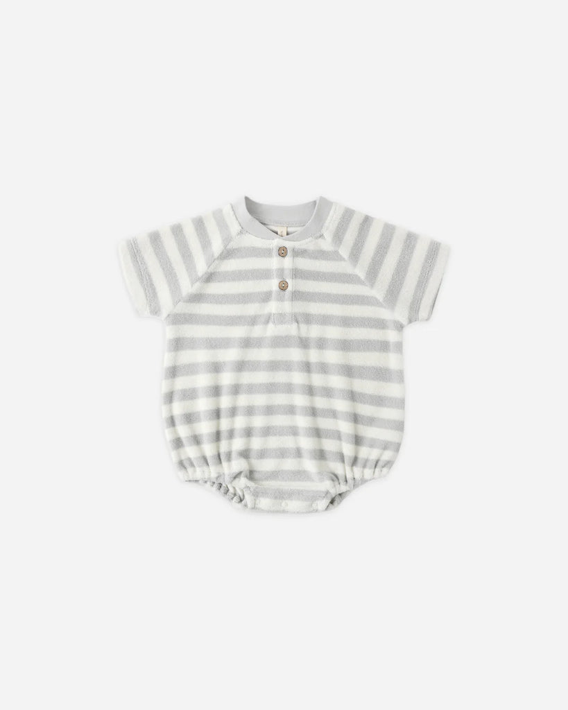 Striped Terry Henley Romper