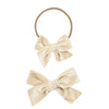Velvet Bow Headband - Small
