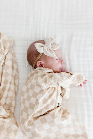 Velvet Bow Headband - Small