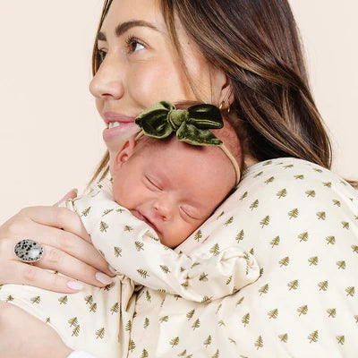 Velvet Bow Headband - Small