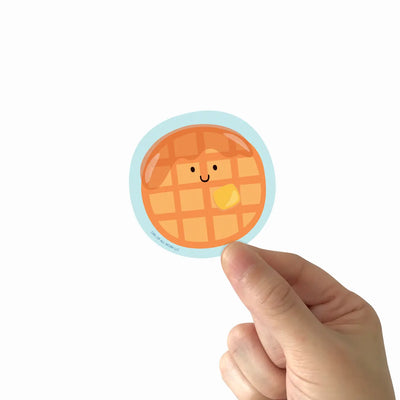 Waffle Vinyl Sticker