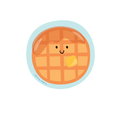 Waffle Vinyl Sticker