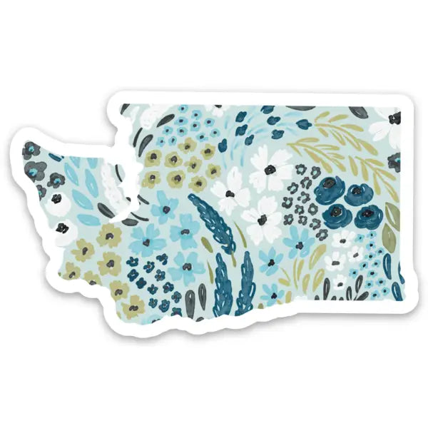 Washington State Floral Sticker