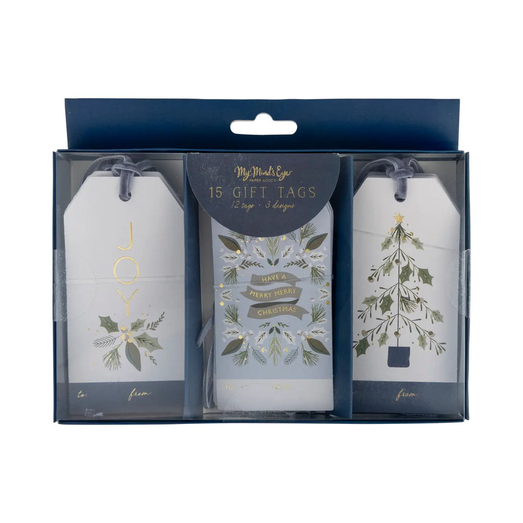 Winter Blues Tag Set