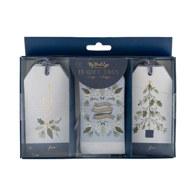 Winter Blues Tag Set