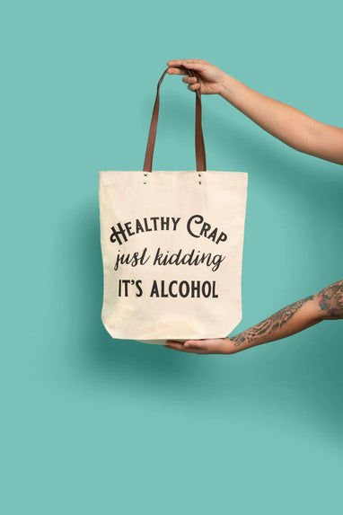 HEALTHY CRAP TOTE BAG