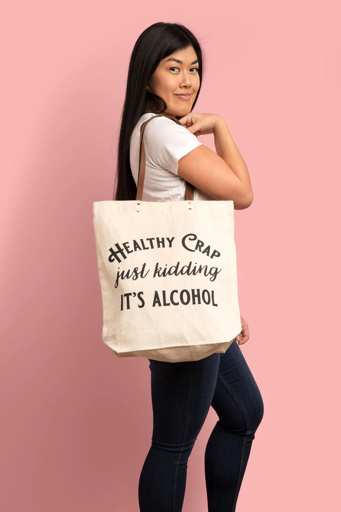 HEALTHY CRAP TOTE BAG