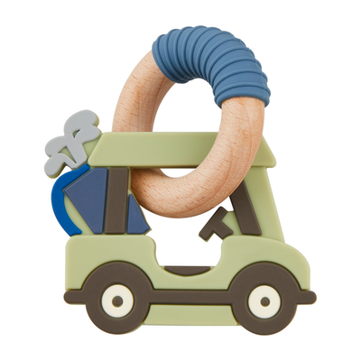 Green Golf Cart Silicone Teethers
