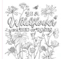 Wildflowers Adult Coloring Book