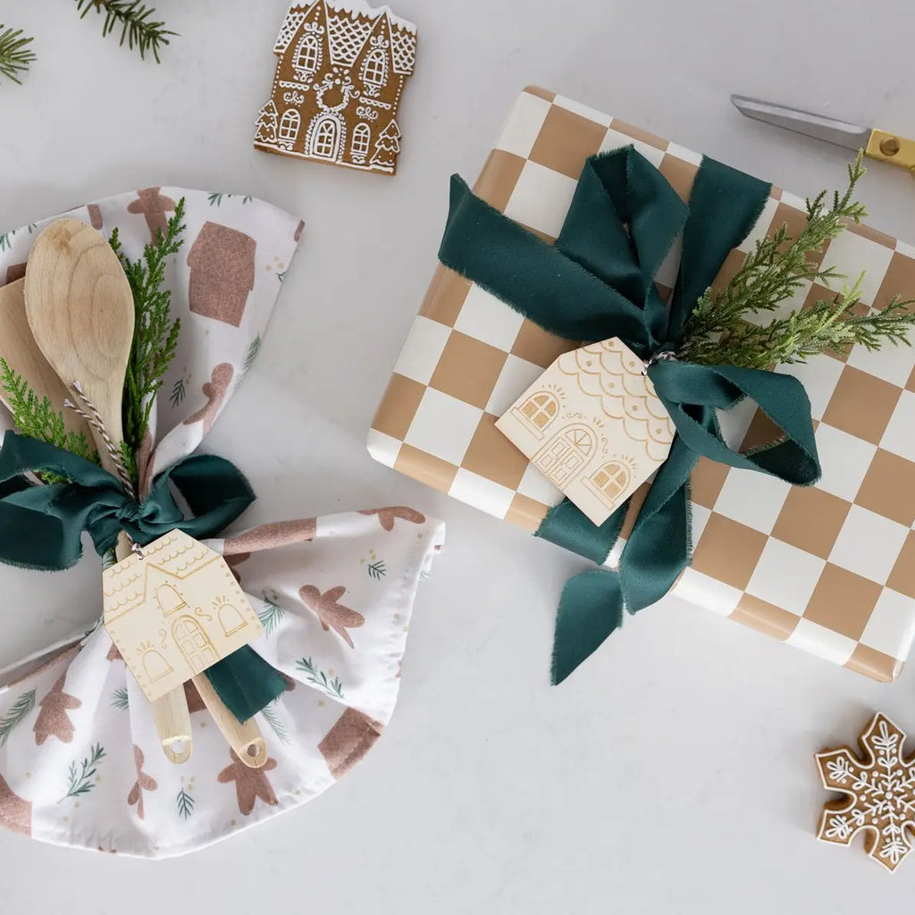 Gingerbread House Wood Tags