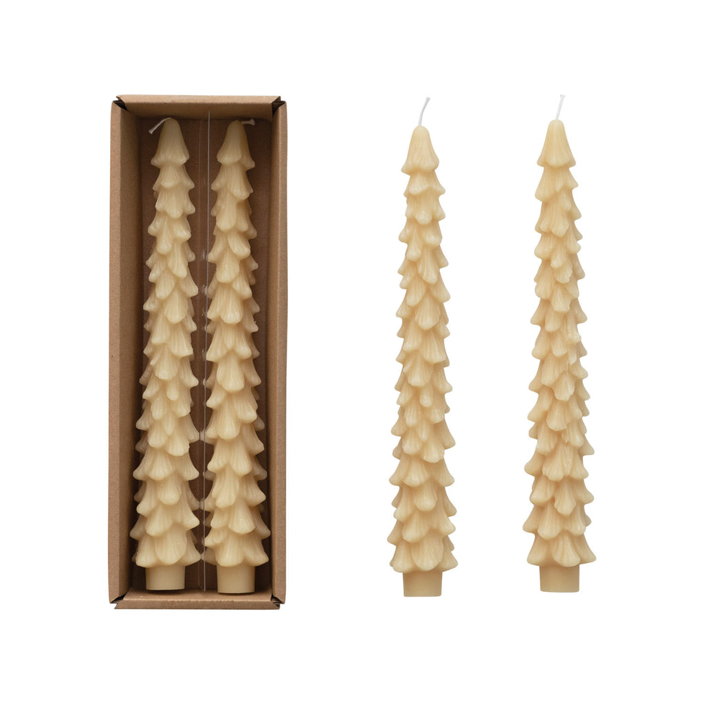 Unscented Tree Shaped Taper Candles