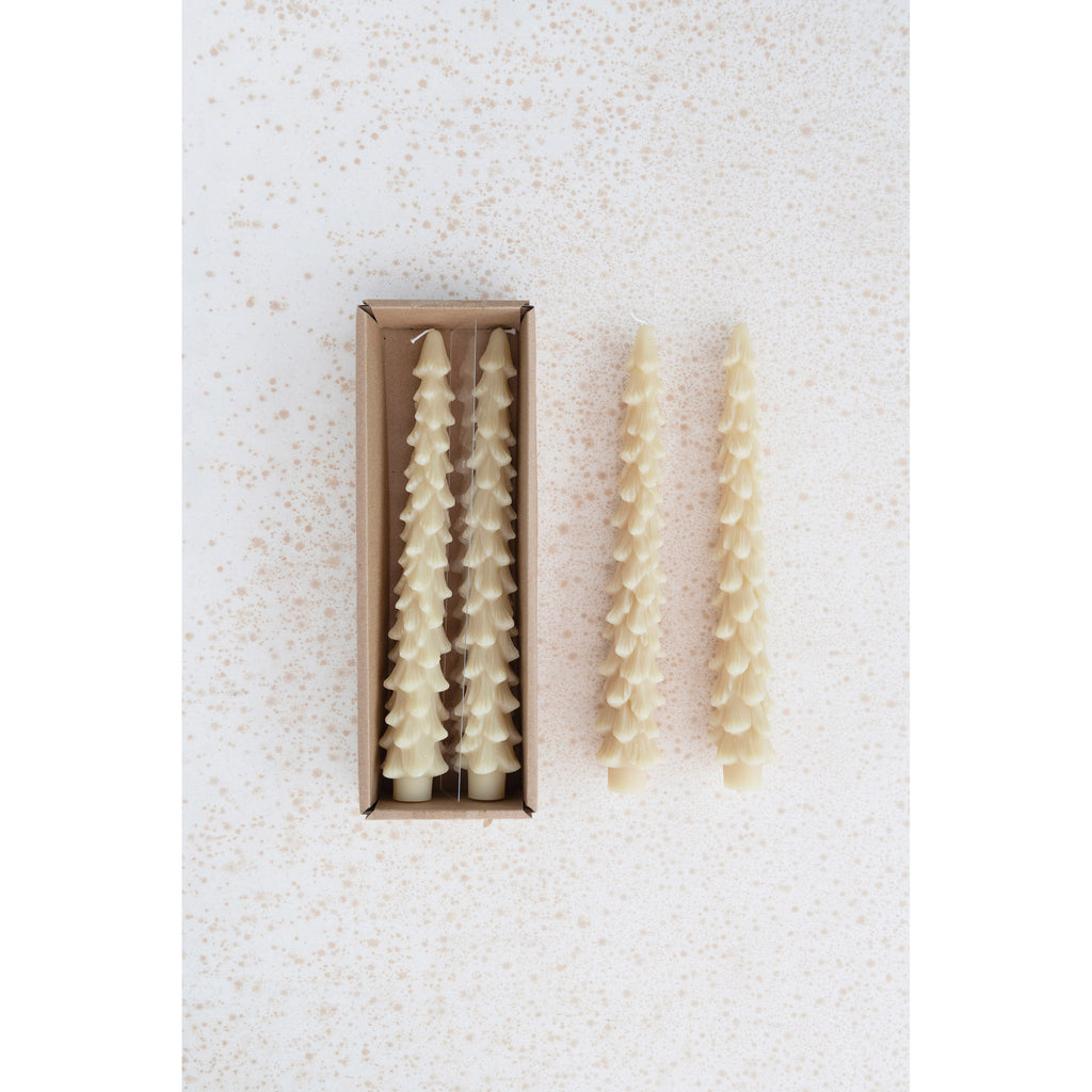 Unscented Tree Shaped Taper Candles