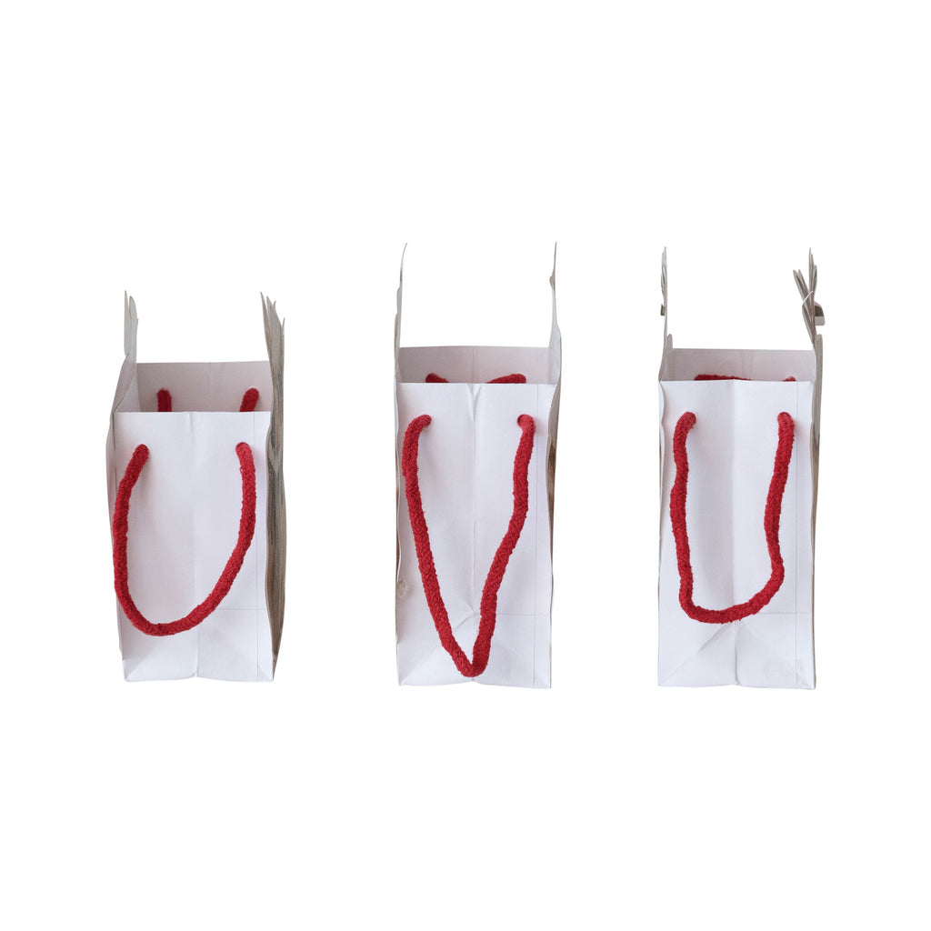Printed Recycled Paper Cake Shaped Gift Bag
