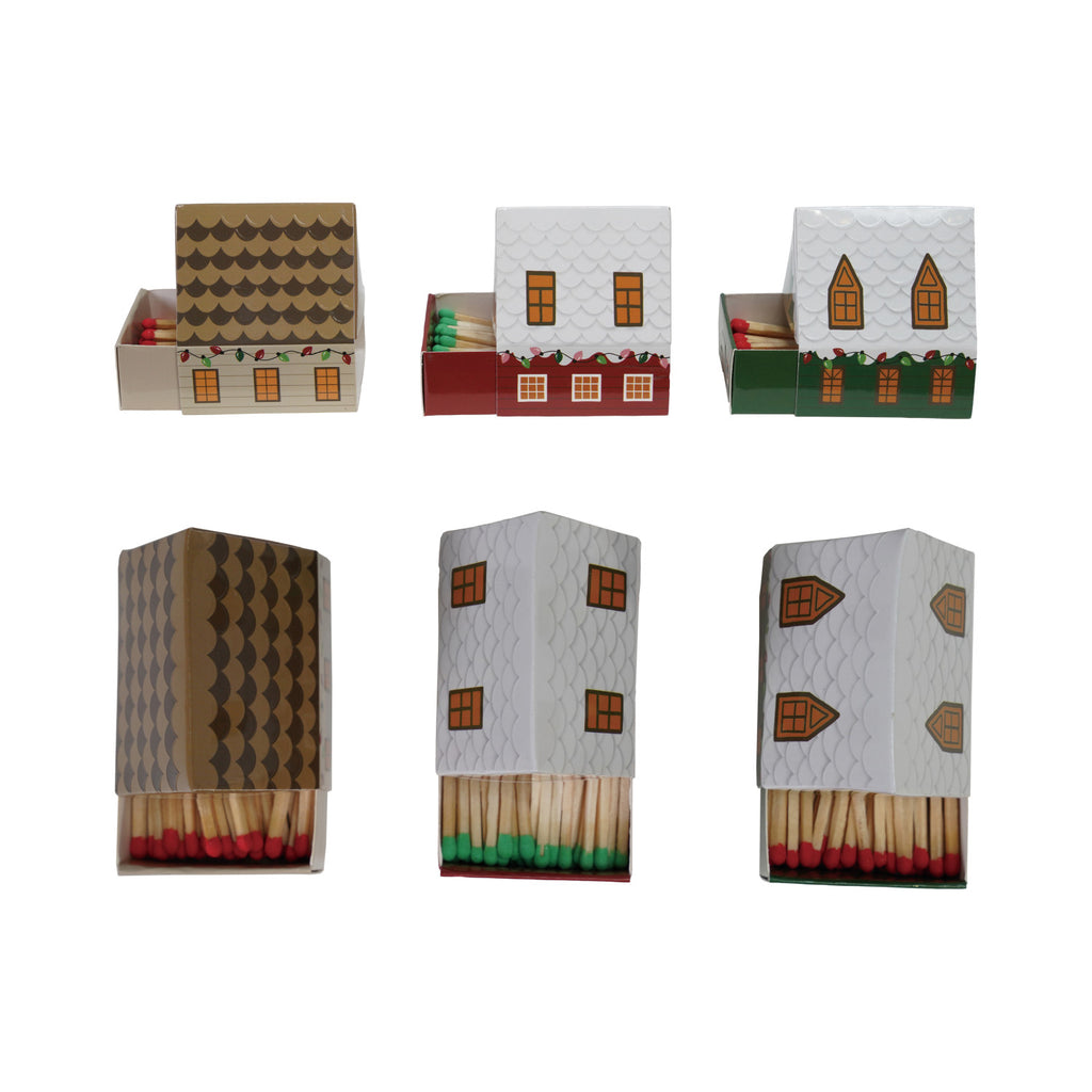 Safety Matches in House Shaped Matchbox
