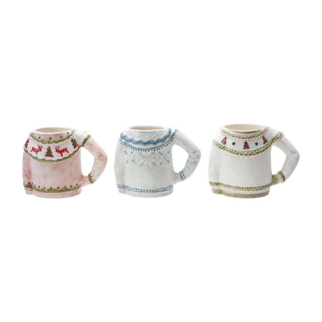 14 oz. Stoneware Sweater Shaped Mug