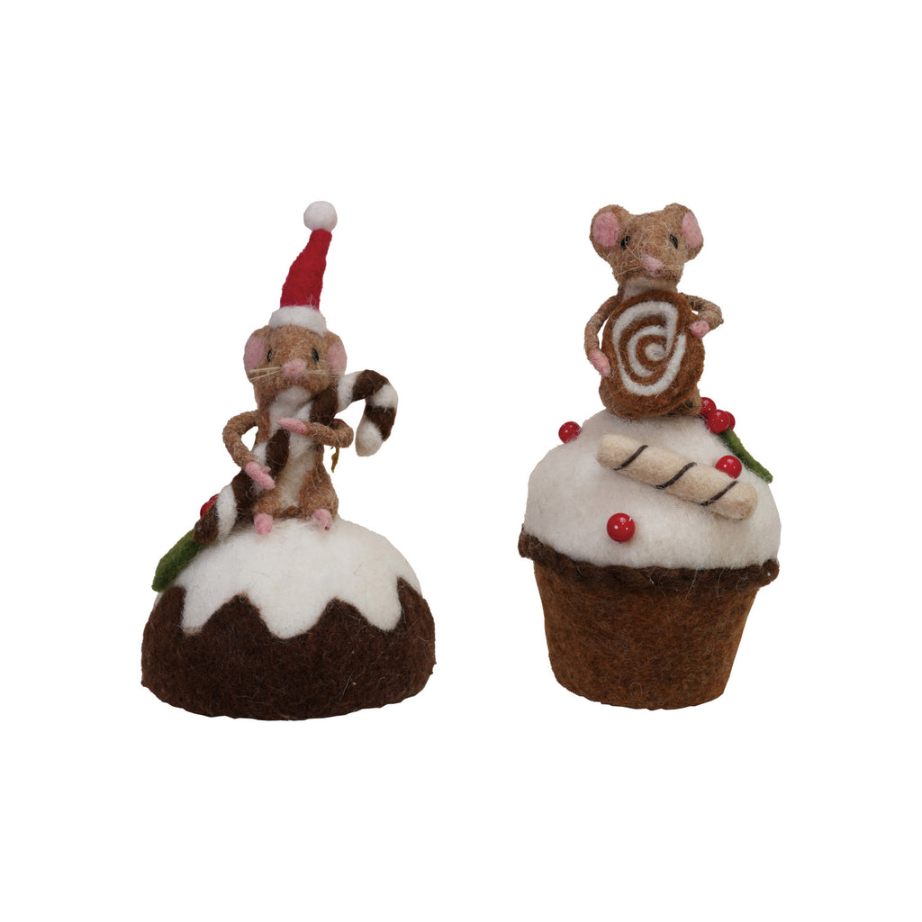 Handmade Wool Felt Mice