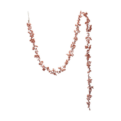 Pink Flocked Foam Ball Garland