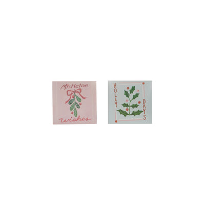 Holiday Botanical Safety Matches in Embossed Matchbox