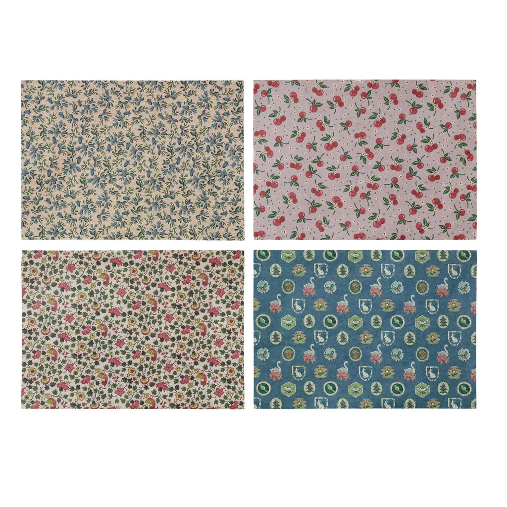 Wrapping Paper Sheets, Set of 12 in Box