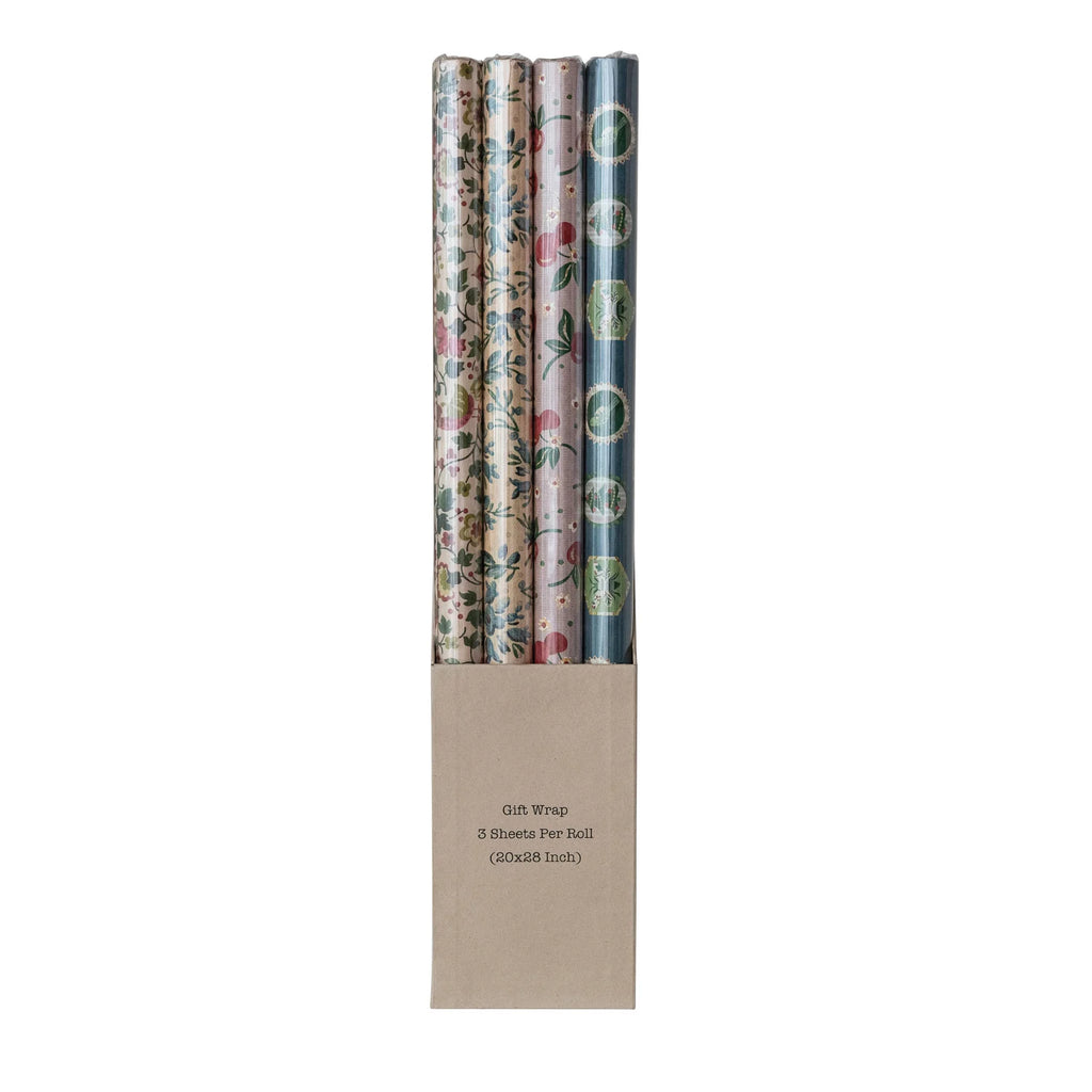 Wrapping Paper Sheets, Set of 12 in Box
