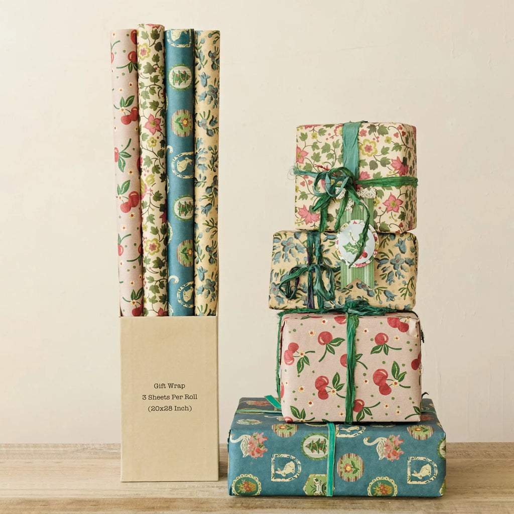 Wrapping Paper Sheets, Set of 12 in Box