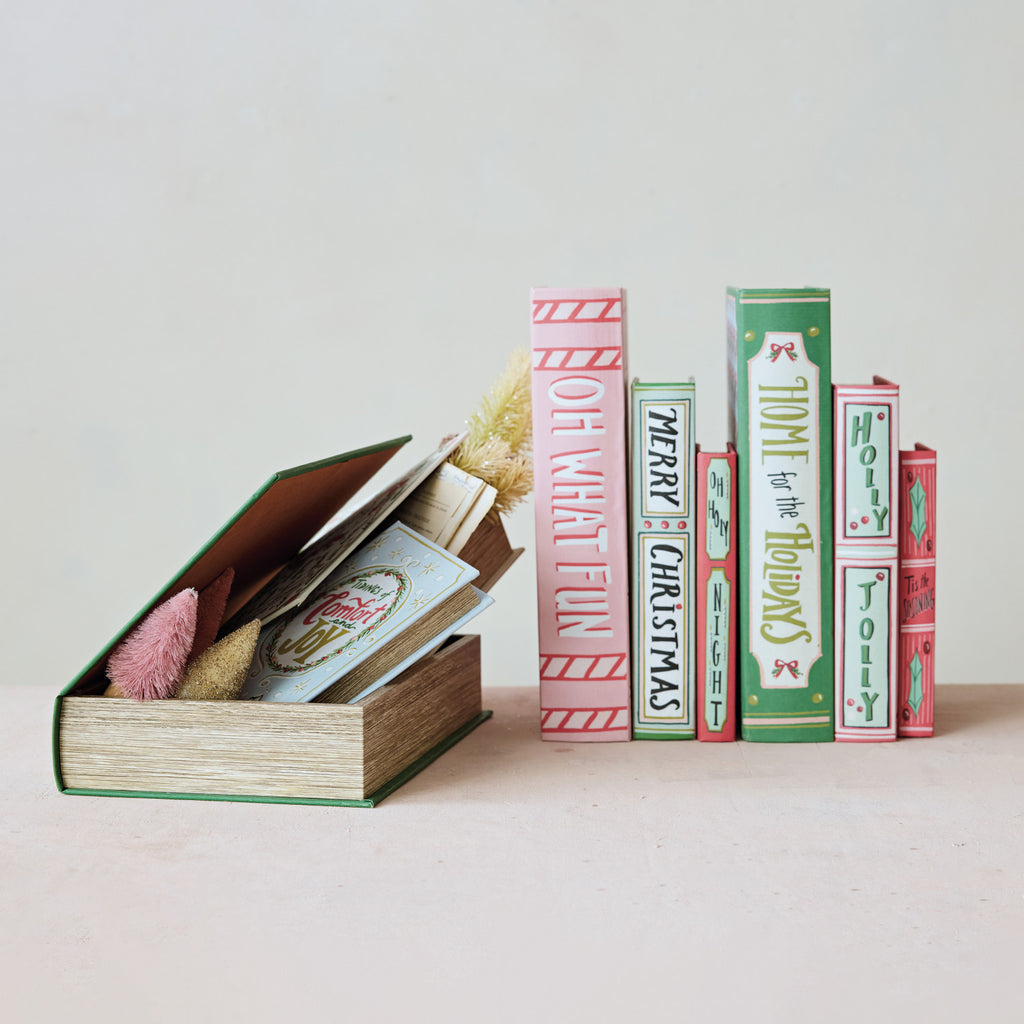 MDF & Canvas Book Storage Boxes