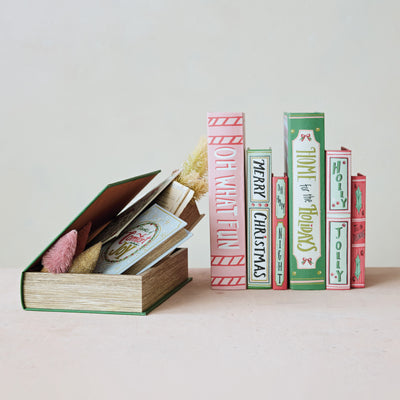 MDF & Canvas Book Storage Boxes