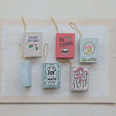 MDF & Canvas Book Ornaments