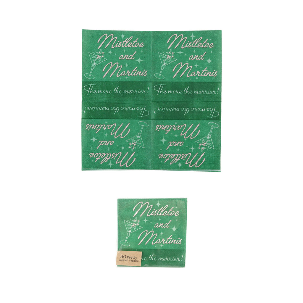 Holiday Bar Paper Cocktail Napkins