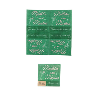Holiday Bar Paper Cocktail Napkins
