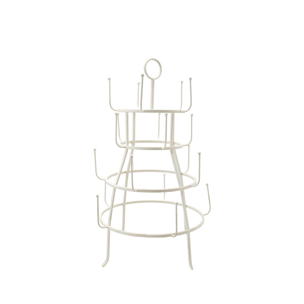 White Metal Mug Rack