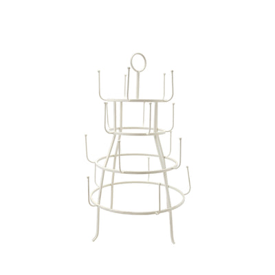 White Metal Mug Rack