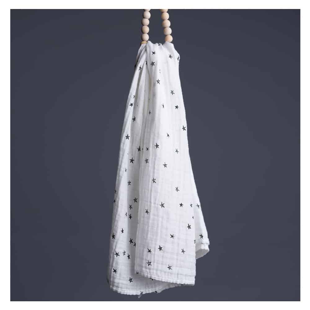 ORGANIC MUSLIN SWADDLE - STARS