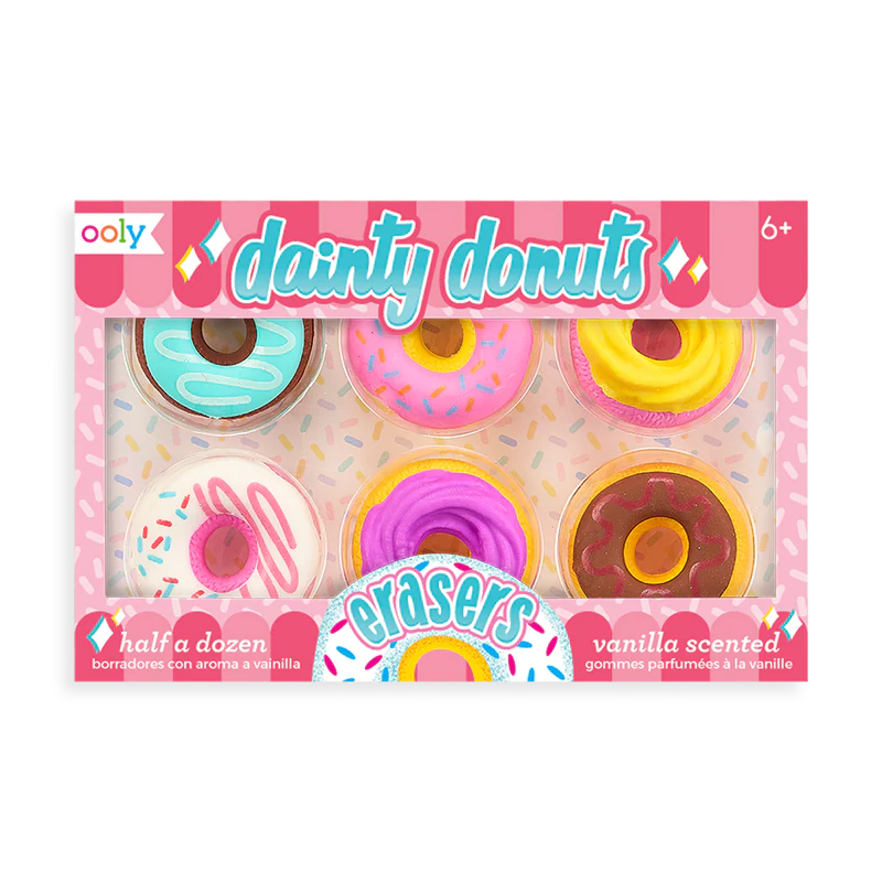 DAINTY DONUTS PENCIL ERASERS