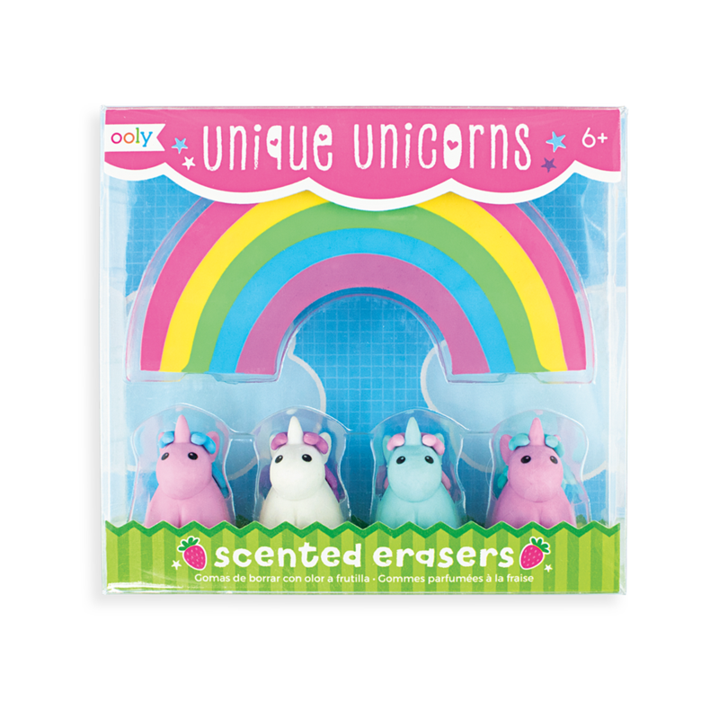 UNIQUE UNICORNS SCENTED ERASERS