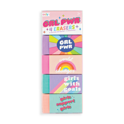 GRL PWR GLITTER ERASERS