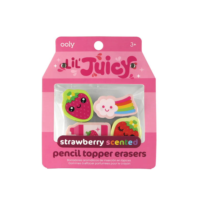 LIL' JUICY SCENTED TOPPER ERASER - STRAWBERRY