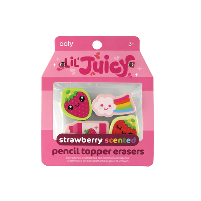 LIL' JUICY SCENTED TOPPER ERASER - STRAWBERRY