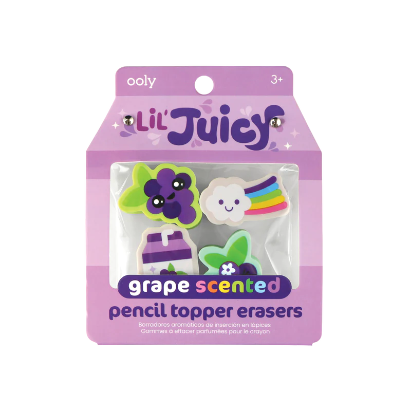 LIL' JUICY SCENTED TOPPER ERASER - GRAPE