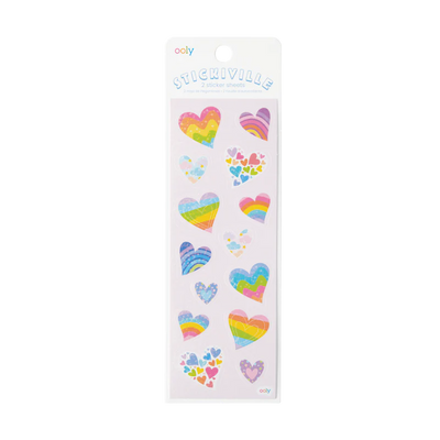 STICKIVILLE STICKERS: RAINBOW HEARTS