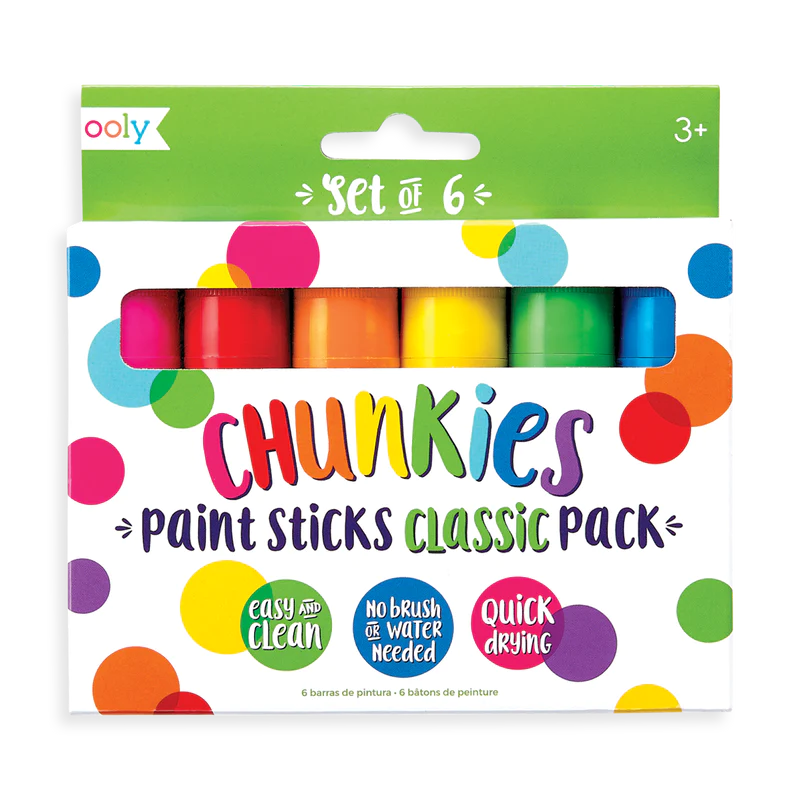 CHUNKIES PAINT STICKS - CLASSIC PACK OF 6