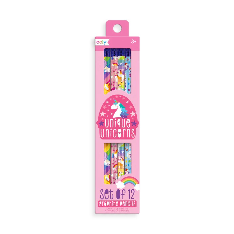 UNIQUE UNICORNS PENCILS 12PC
