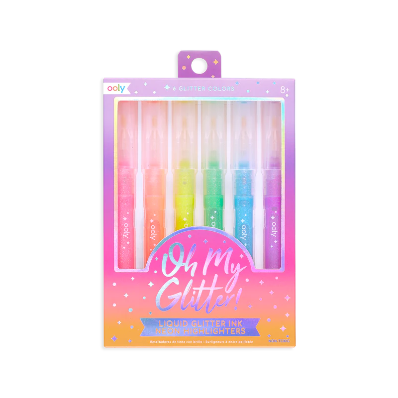 OH MY GLITTER! NEON HIGHLIGHTERS 6PC
