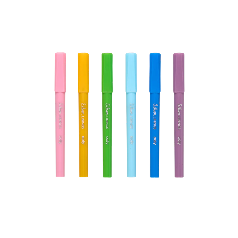 SILVER LININGS OUTLINE MARKERS - 6PC