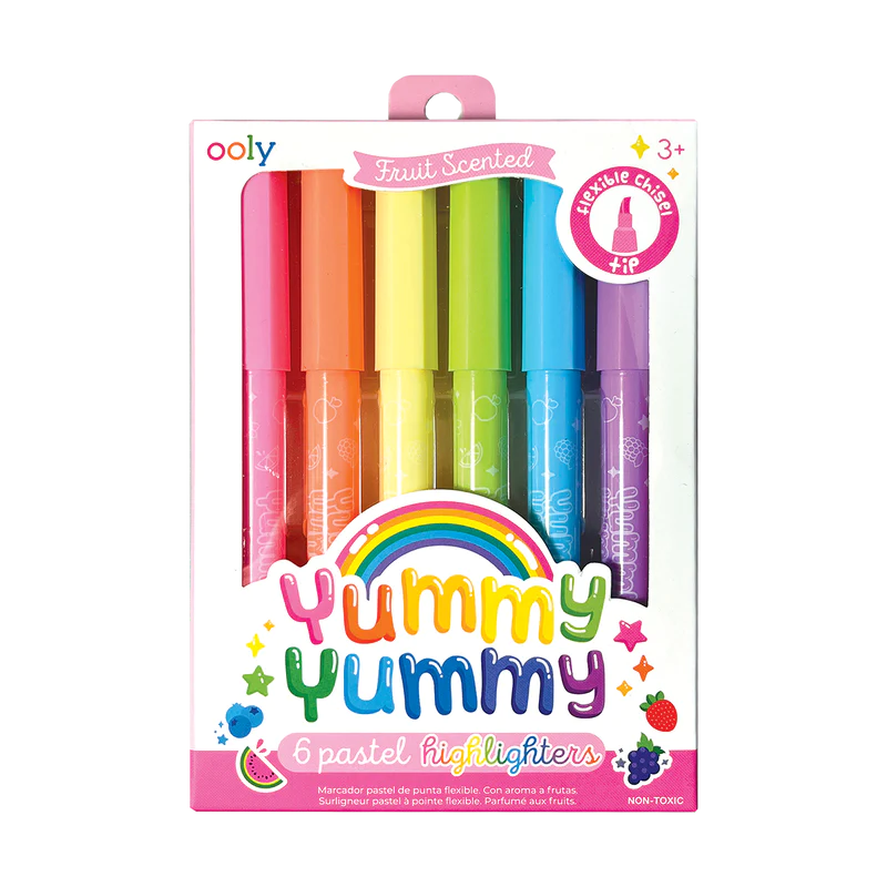 YUMMY YUMMY SCENTED HIGHLIGHTERS 6PC