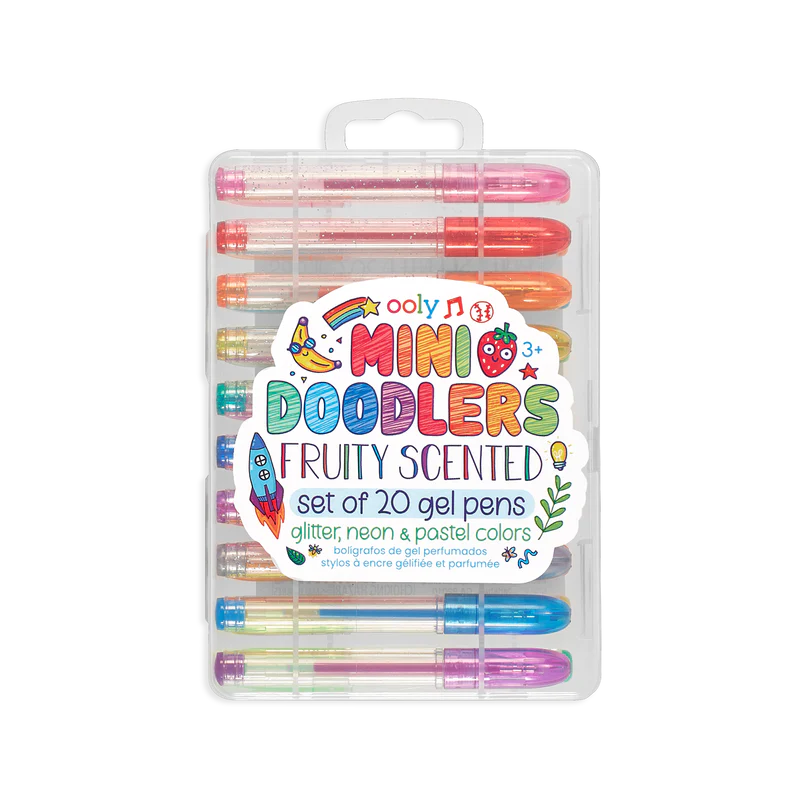 MINI DOODLERS FRUITY SCENTED GEL PENS - 20PC