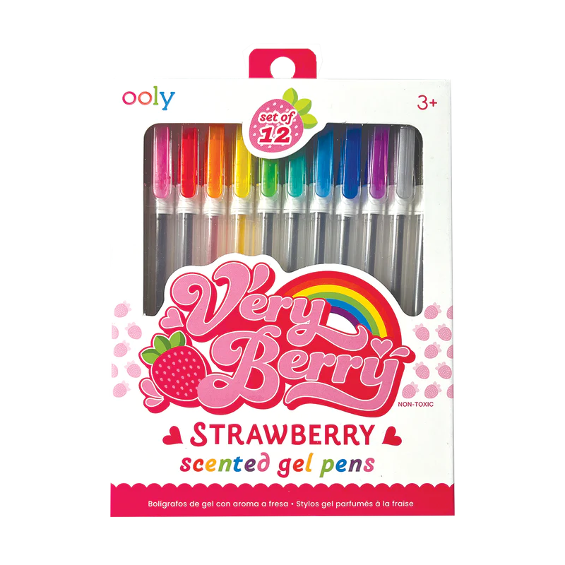 VERY BERRY SCENTED GEL PENS - 12PC