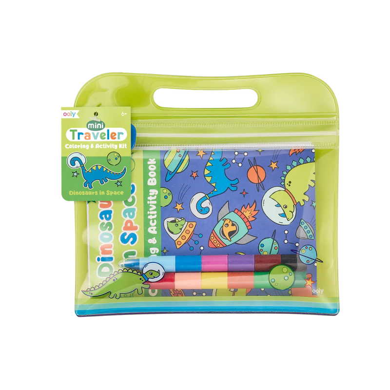 MINI TRAVELER COLORING & ACTIVITY KIT: DINOSAURS IN SPACE